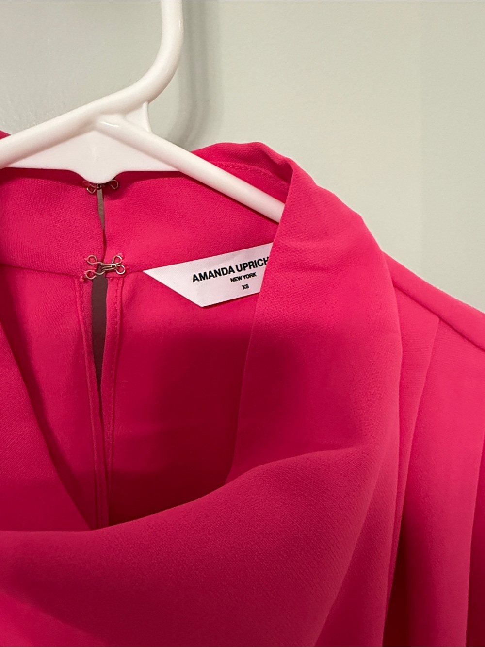 Amanda Uprichard Hot Pink Sleeveless Tie-Hem Camisole - Picture 2 of 4